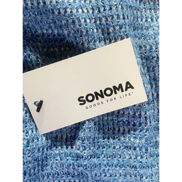 Sonoma Crewneck Sweater Pullover Supersoft Women's Large Blue Long Sleeve NWT - Picture 4 of 9